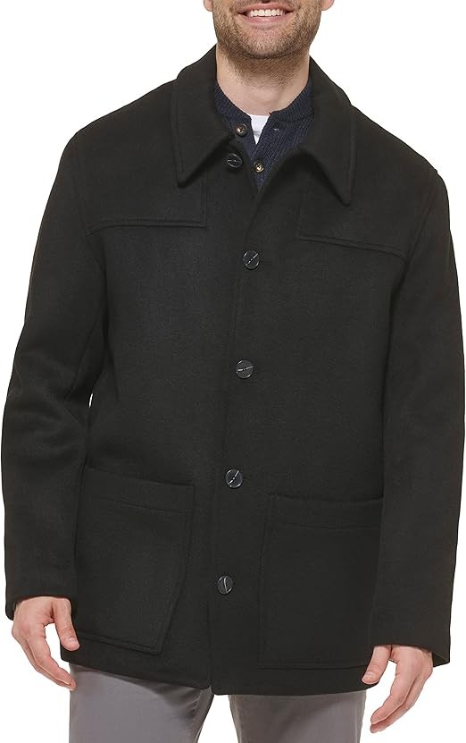 Cole Haan mens Shirt Collar Wool Jacket